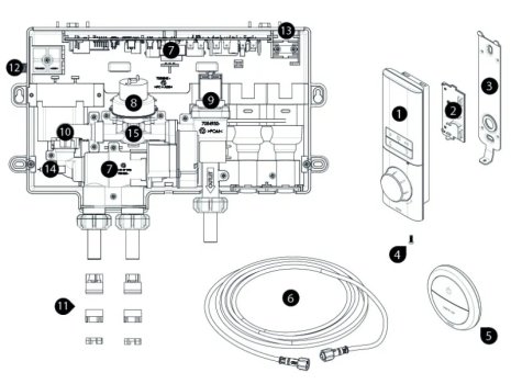 Triton Processor Unit (Inc. Cover) - Single Outlet - High Pressure (A31810502) spares breakdown diagram