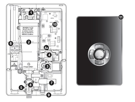 Triton Wickes Style 2 electric shower spares breakdown diagram