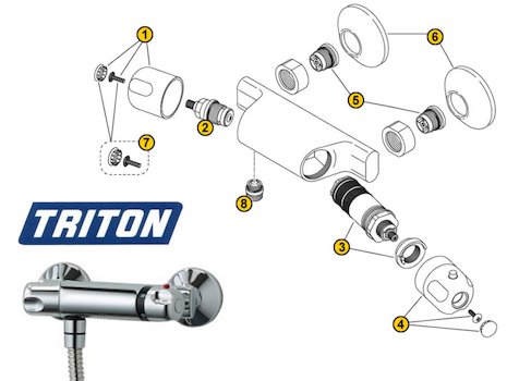 Triton Aire (Aire) spares breakdown diagram