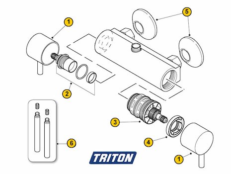 Triton Altessa Bar (Altessa) spares breakdown diagram