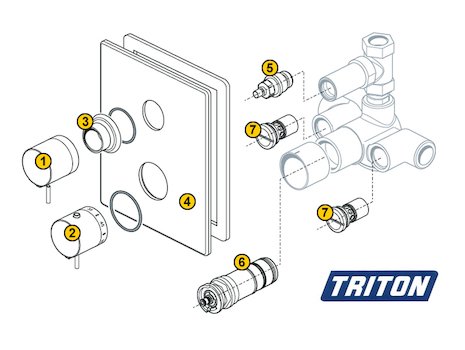 Triton Antares (Antares) spares breakdown diagram