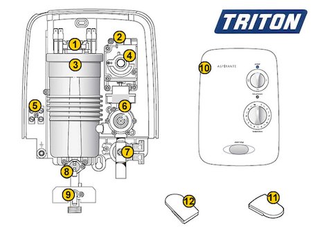 Triton Aspirante (Aspirante) spares breakdown diagram