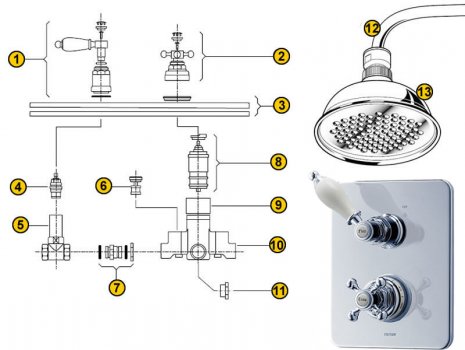 Triton Avon (Avon) spares breakdown diagram