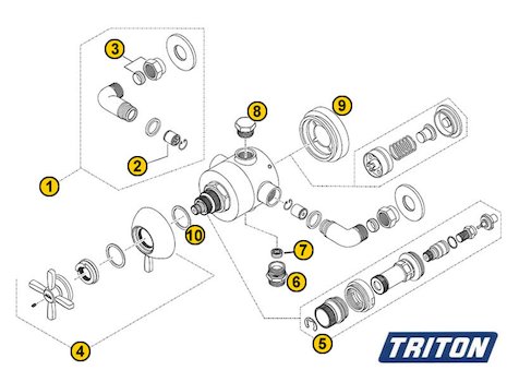 Triton Camastra (Camastra) spares breakdown diagram