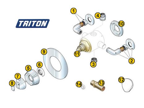 Triton Dart 2 (Dart 2) spares breakdown diagram