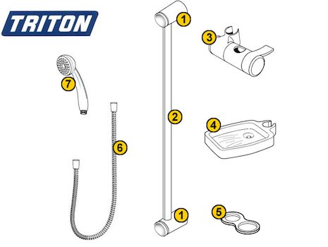 Triton Klu (Klu) spares breakdown diagram