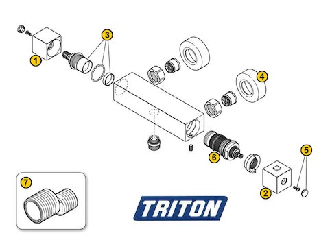 Triton Mellita (Mellita) spares breakdown diagram