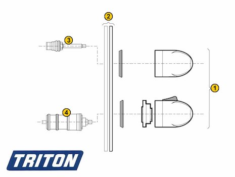 Triton Mimosa (Mimosa) spares breakdown diagram