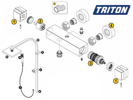 Triton Muse (Muse) spares breakdown diagram