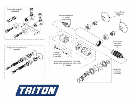 Triton Naro (Naro) spares breakdown diagram
