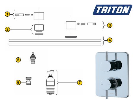 Triton Neron (Neron) spares breakdown diagram