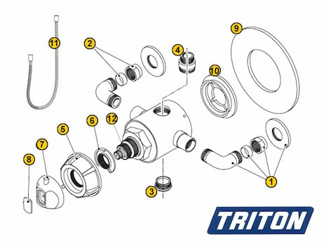 Triton Norina (Norina) spares breakdown diagram