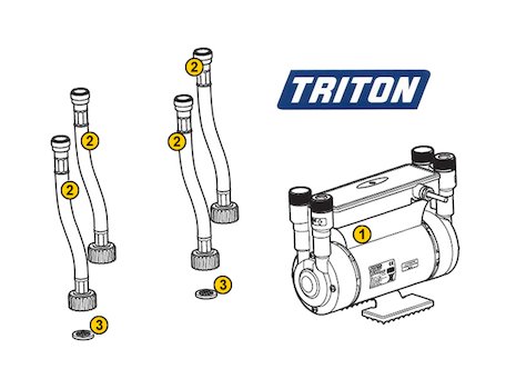 Triton T22i (T22i) spares breakdown diagram