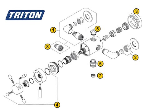 Triton Vitino (Vitino) spares breakdown diagram