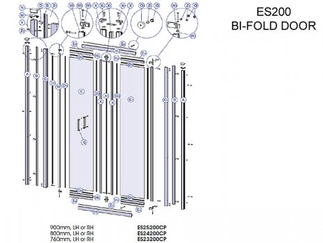 Twyford Bi-fold door (ES200)