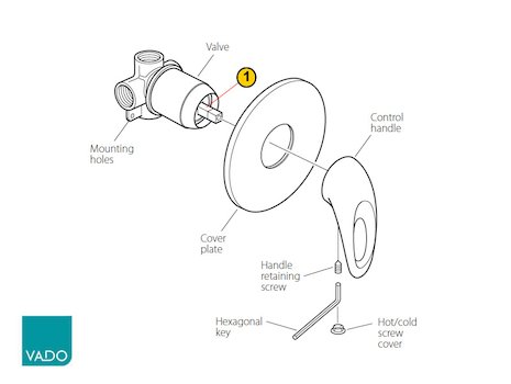 Vado Sense - SEN-145 (SEN-145) spares breakdown diagram